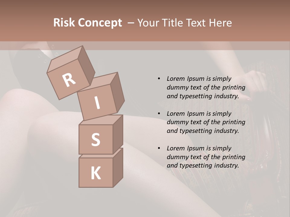 Chair Girl Legs PowerPoint Template