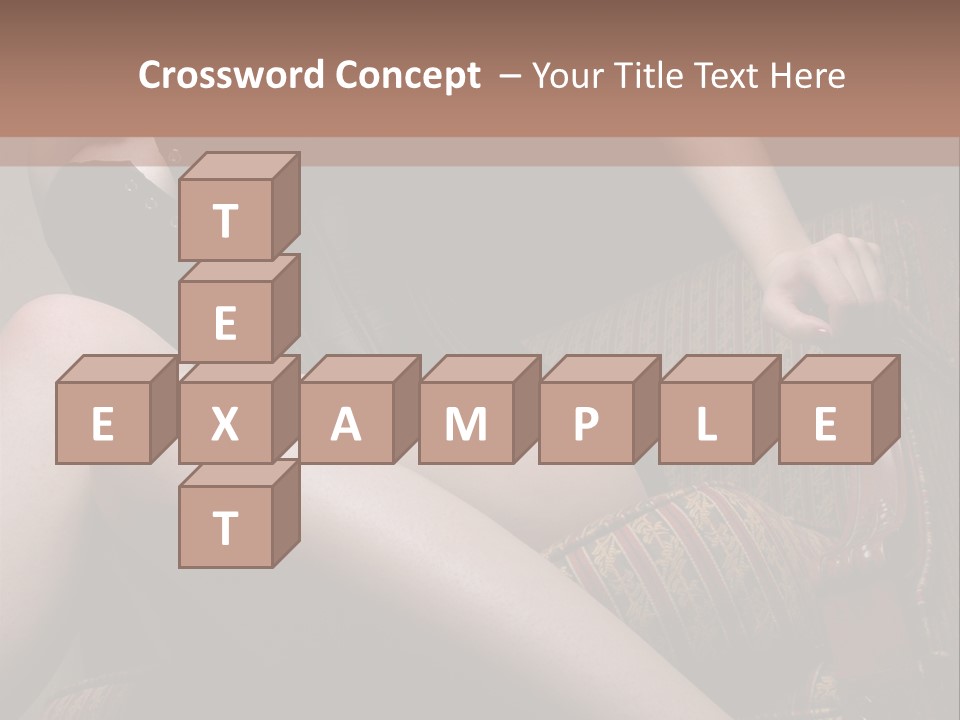 Chair Girl Legs PowerPoint Template