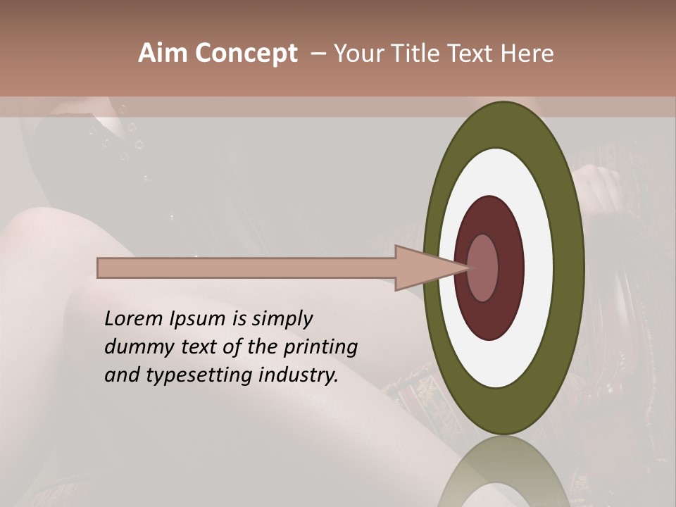 Chair Girl Legs PowerPoint Template