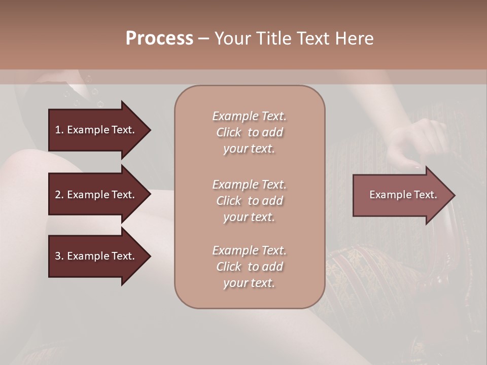 Chair Girl Legs PowerPoint Template