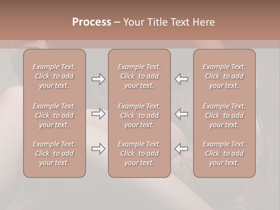 Chair Girl Legs PowerPoint Template
