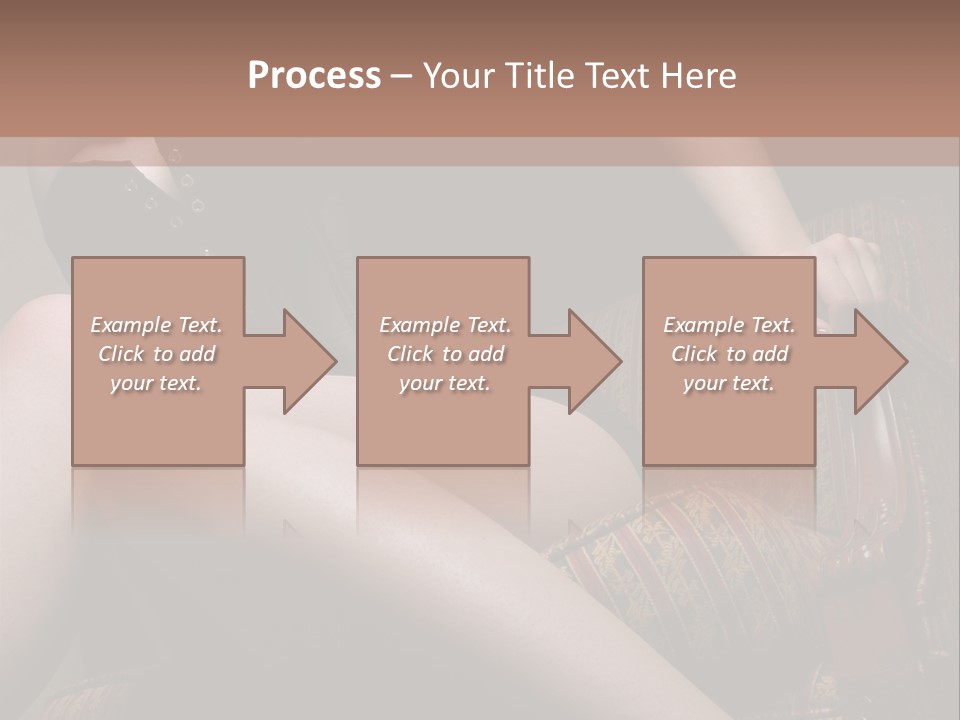 Chair Girl Legs PowerPoint Template