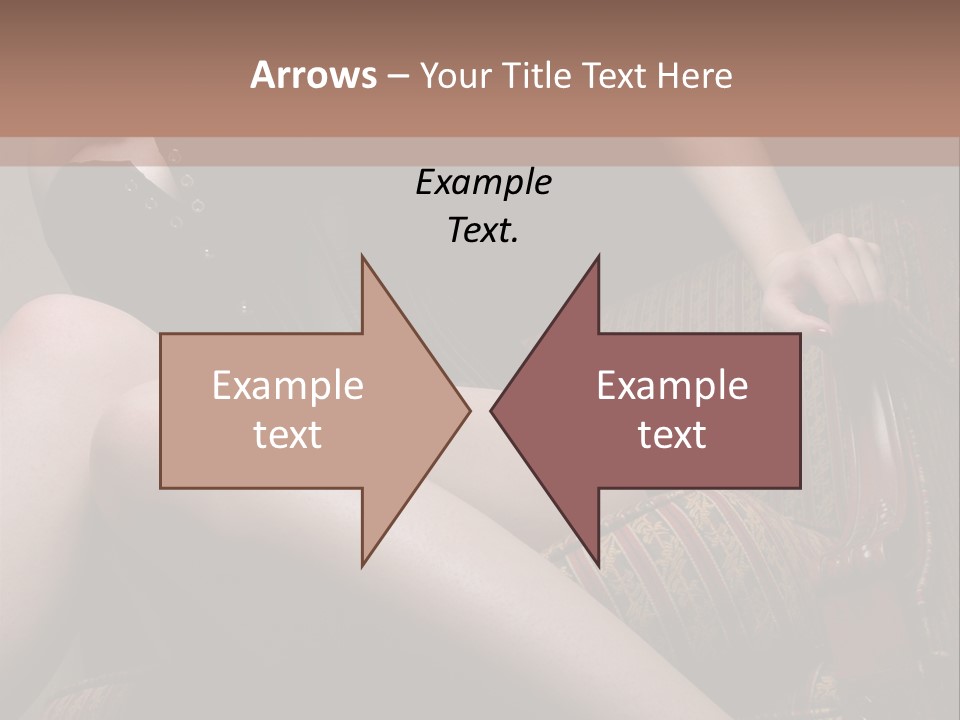 Chair Girl Legs PowerPoint Template