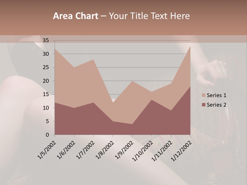 Chair Girl Legs PowerPoint Template