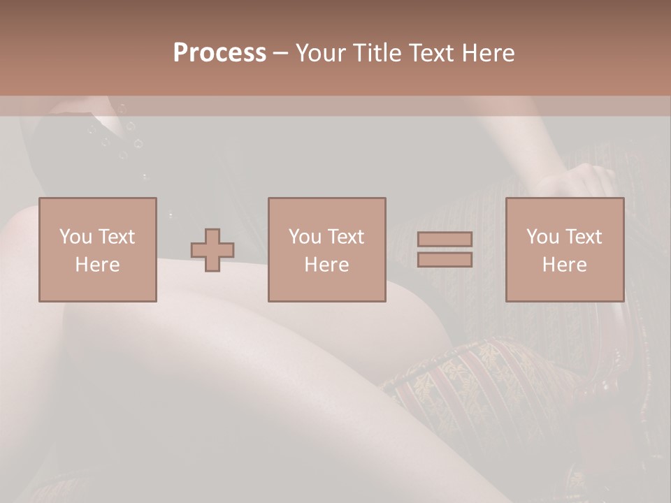Chair Girl Legs PowerPoint Template