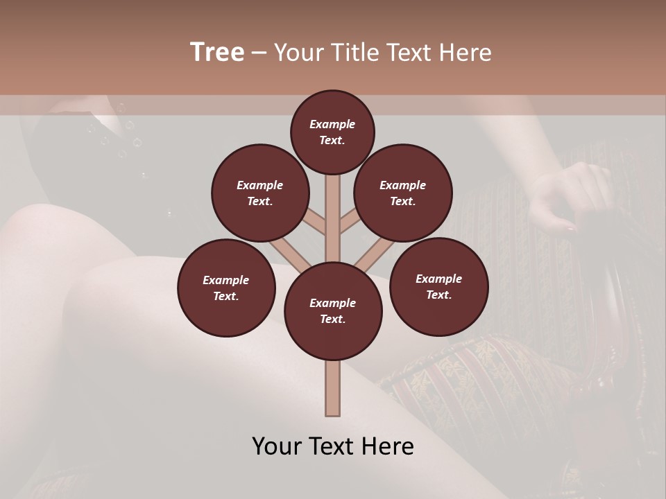 Chair Girl Legs PowerPoint Template