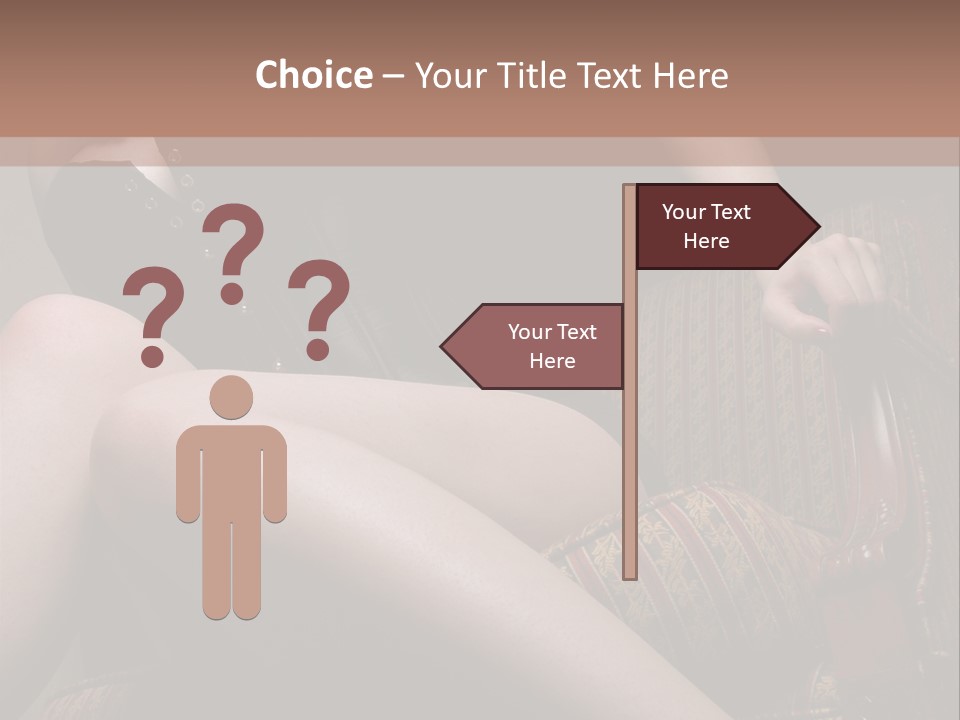 Chair Girl Legs PowerPoint Template