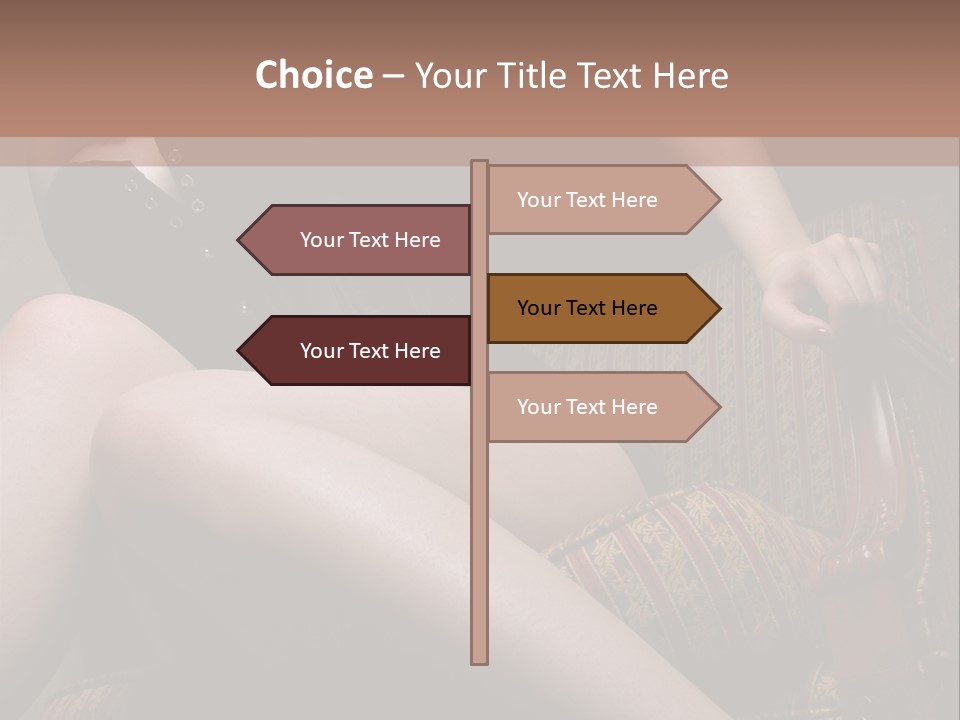 Chair Girl Legs PowerPoint Template