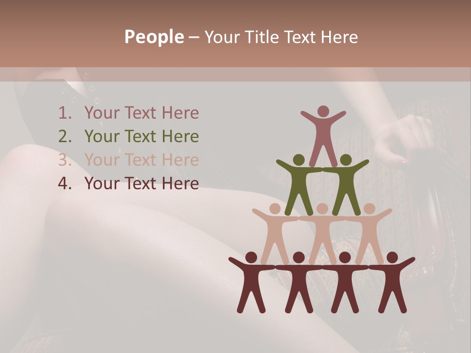 Chair Girl Legs PowerPoint Template