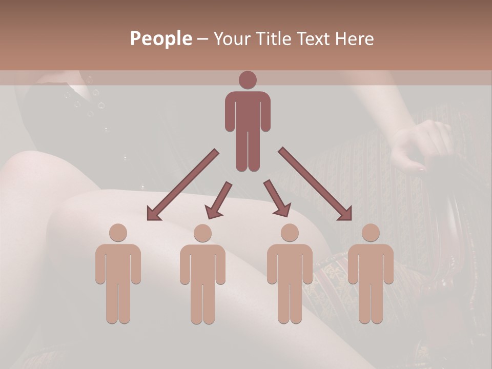 Chair Girl Legs PowerPoint Template