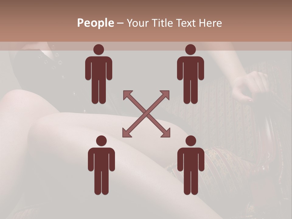 Chair Girl Legs PowerPoint Template