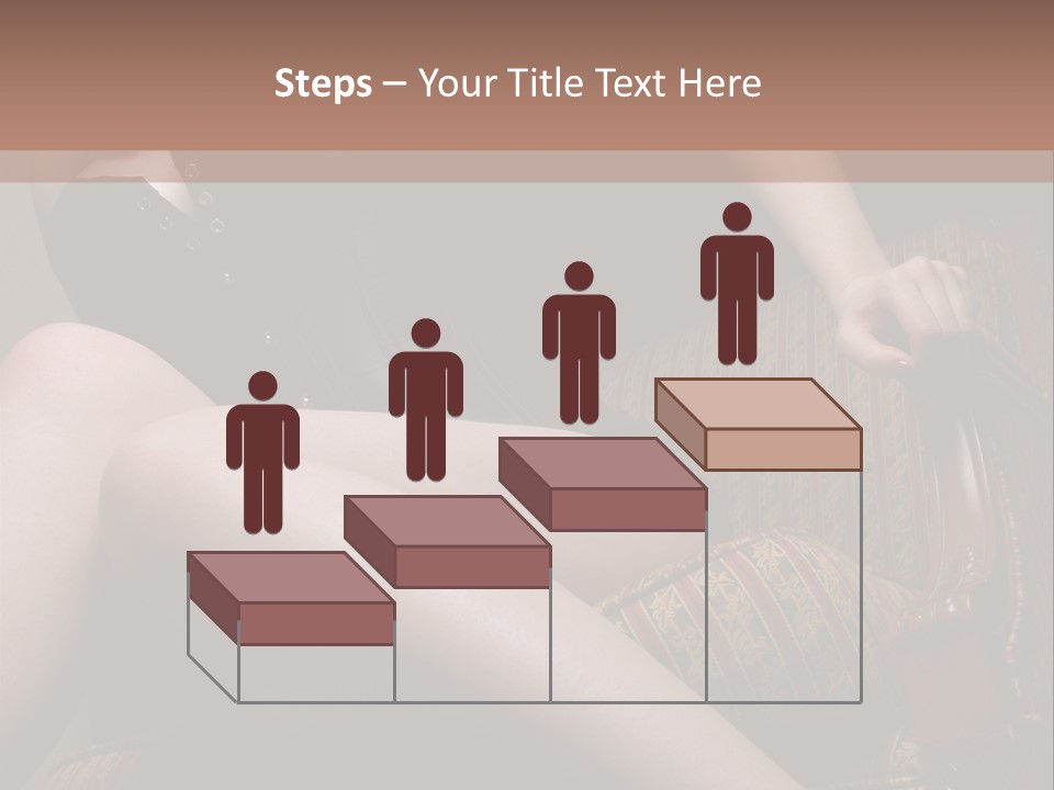 Chair Girl Legs PowerPoint Template