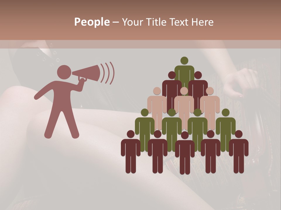 Chair Girl Legs PowerPoint Template