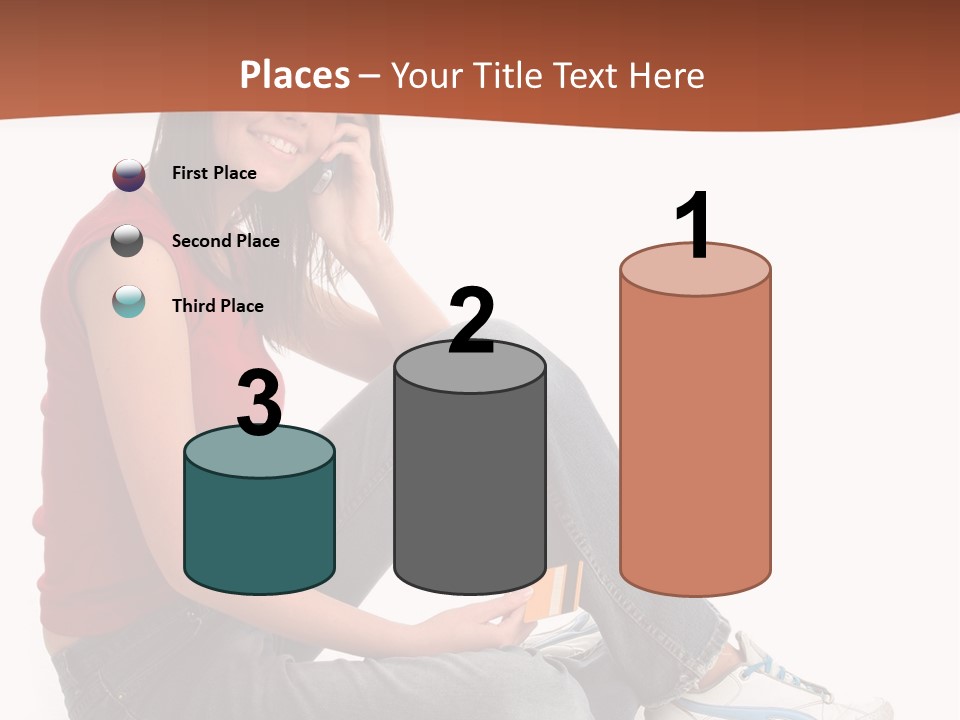 Phone Hold Object PowerPoint Template
