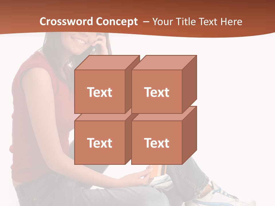 Phone Hold Object PowerPoint Template