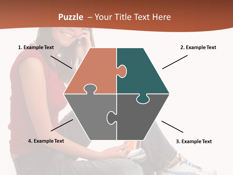 Phone Hold Object PowerPoint Template