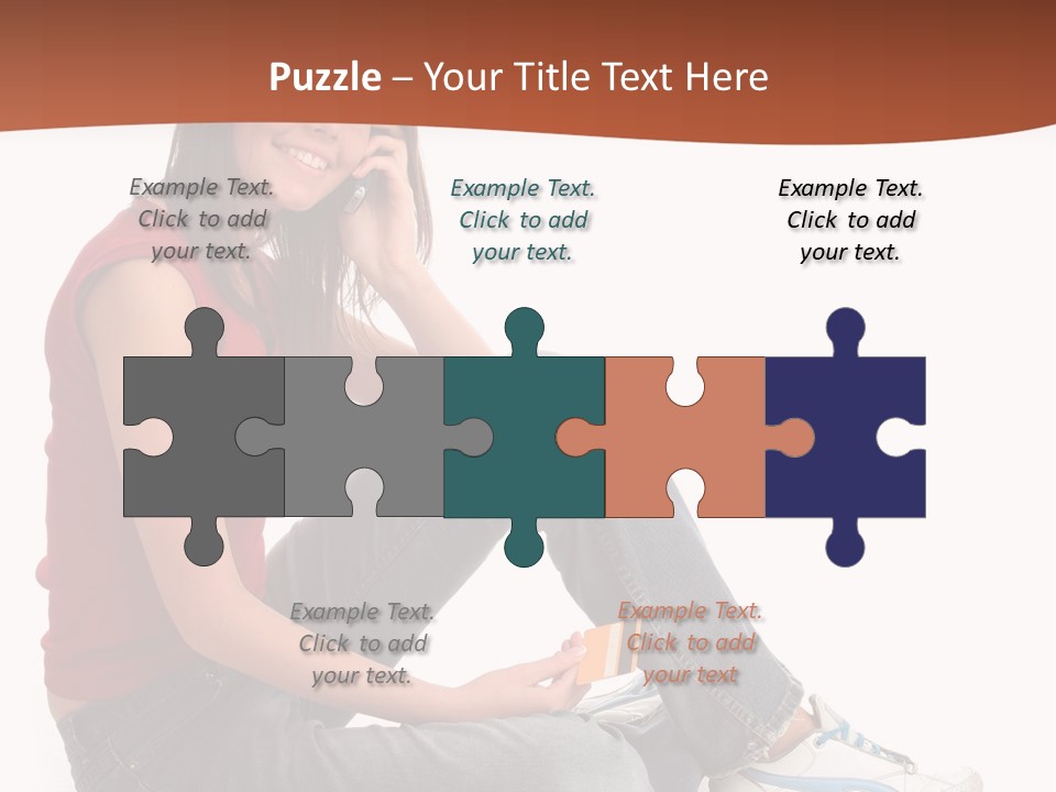 Phone Hold Object PowerPoint Template