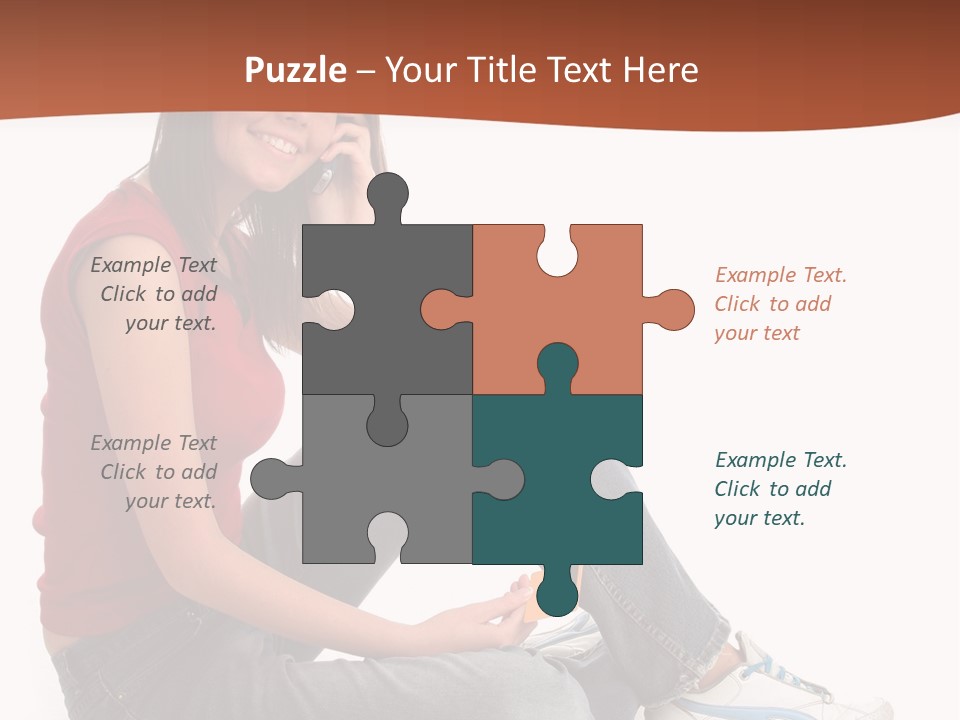 Phone Hold Object PowerPoint Template
