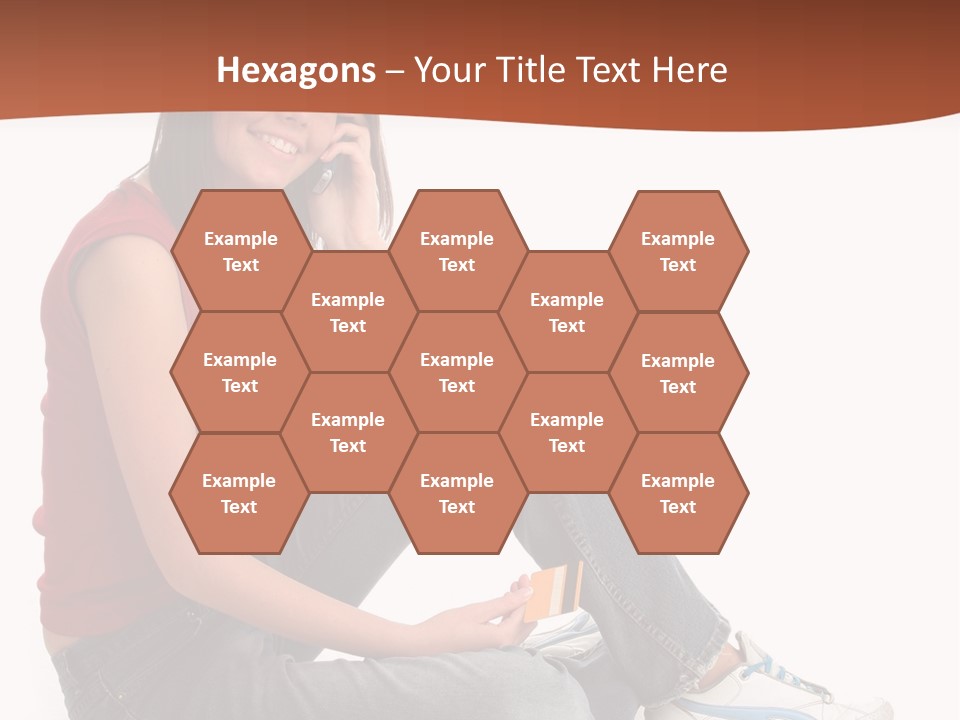 Phone Hold Object PowerPoint Template