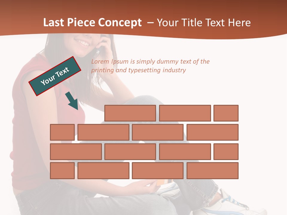Phone Hold Object PowerPoint Template