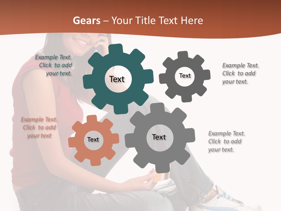 Phone Hold Object PowerPoint Template