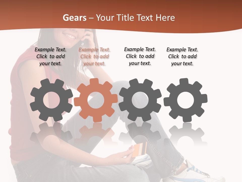 Phone Hold Object PowerPoint Template