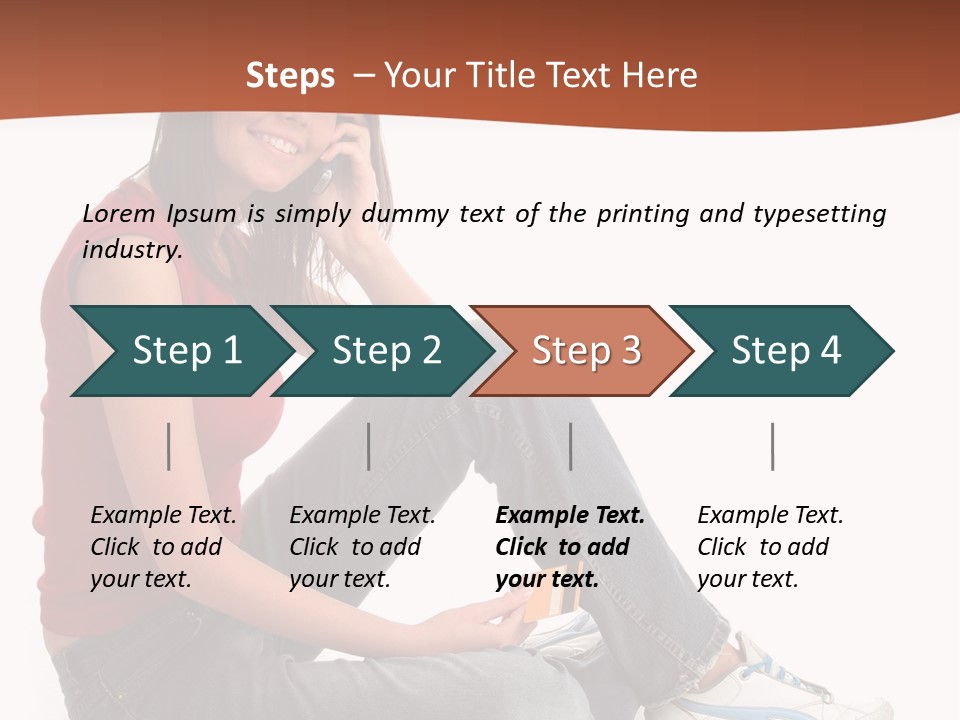 Phone Hold Object PowerPoint Template