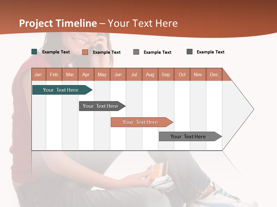 Phone Hold Object PowerPoint Template