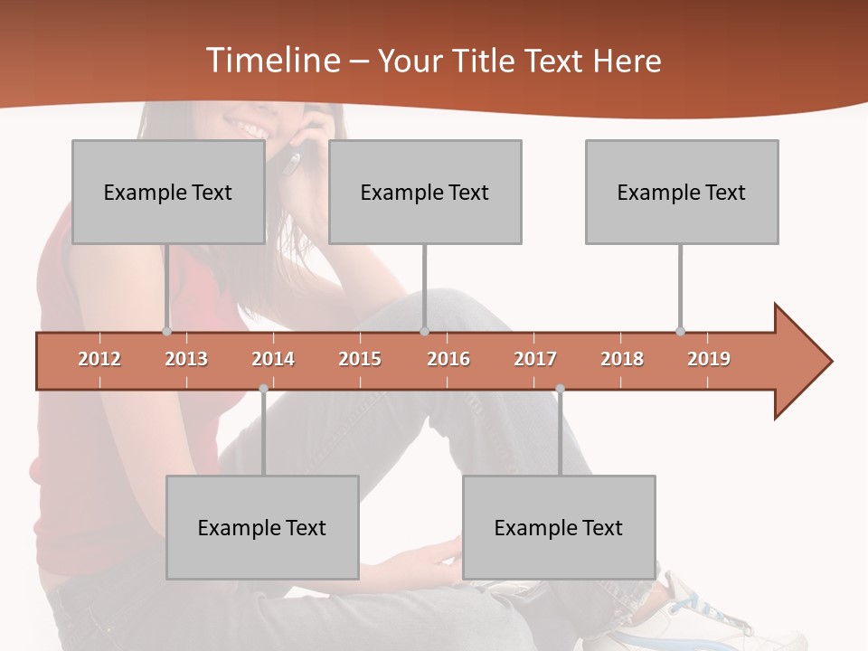 Phone Hold Object PowerPoint Template
