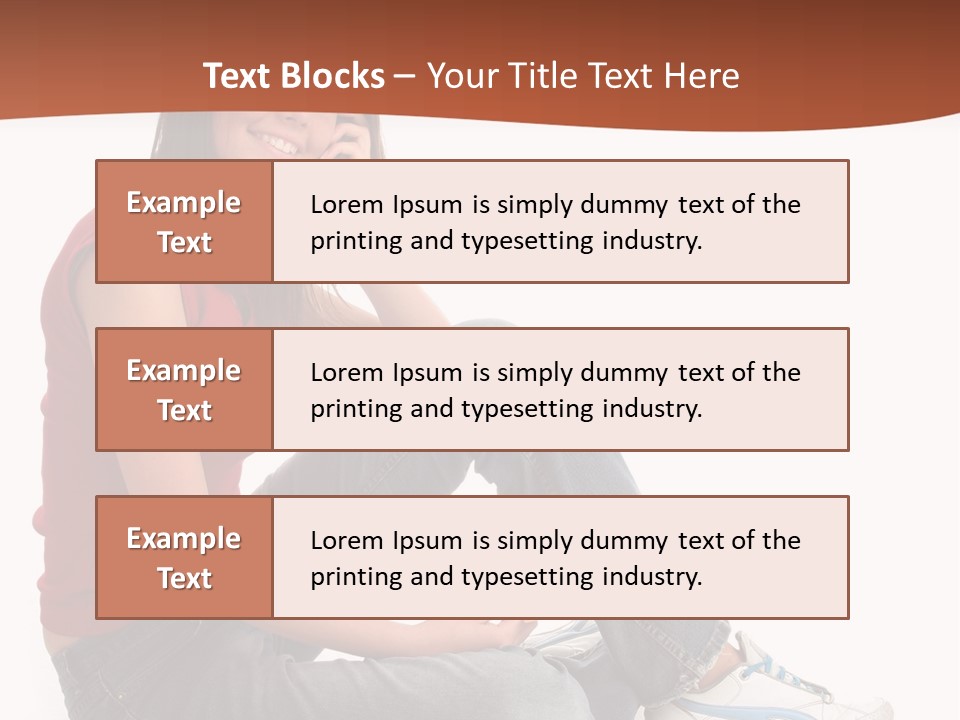 Phone Hold Object PowerPoint Template