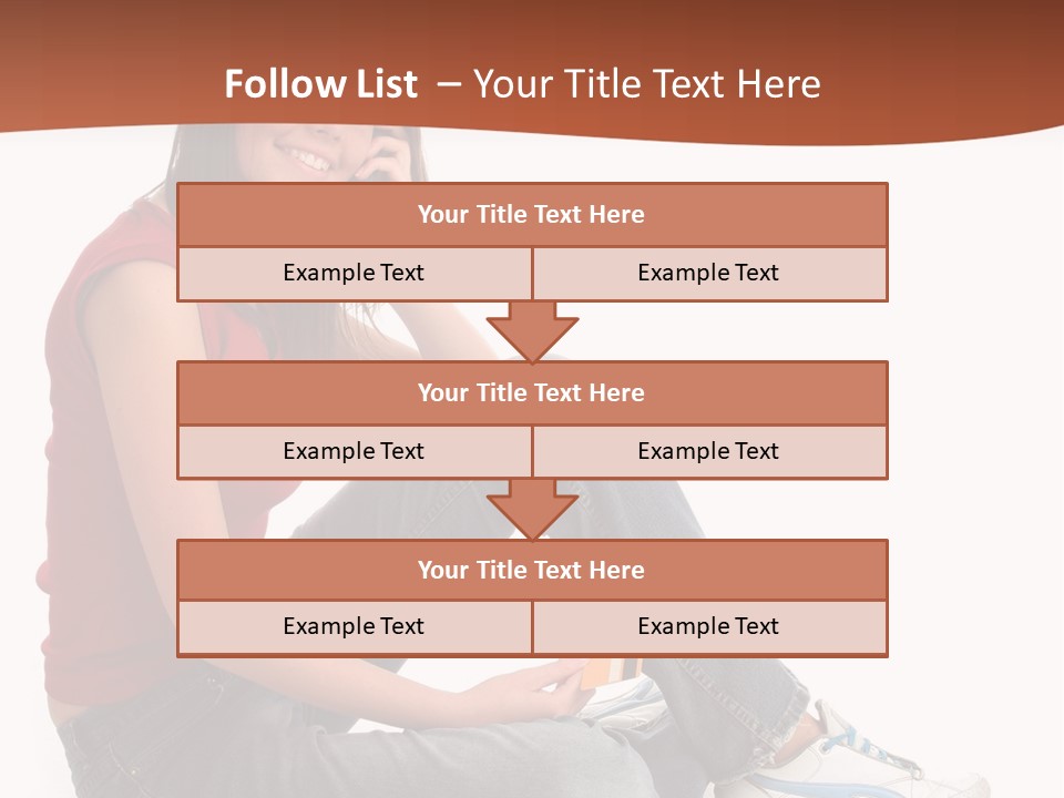 Phone Hold Object PowerPoint Template