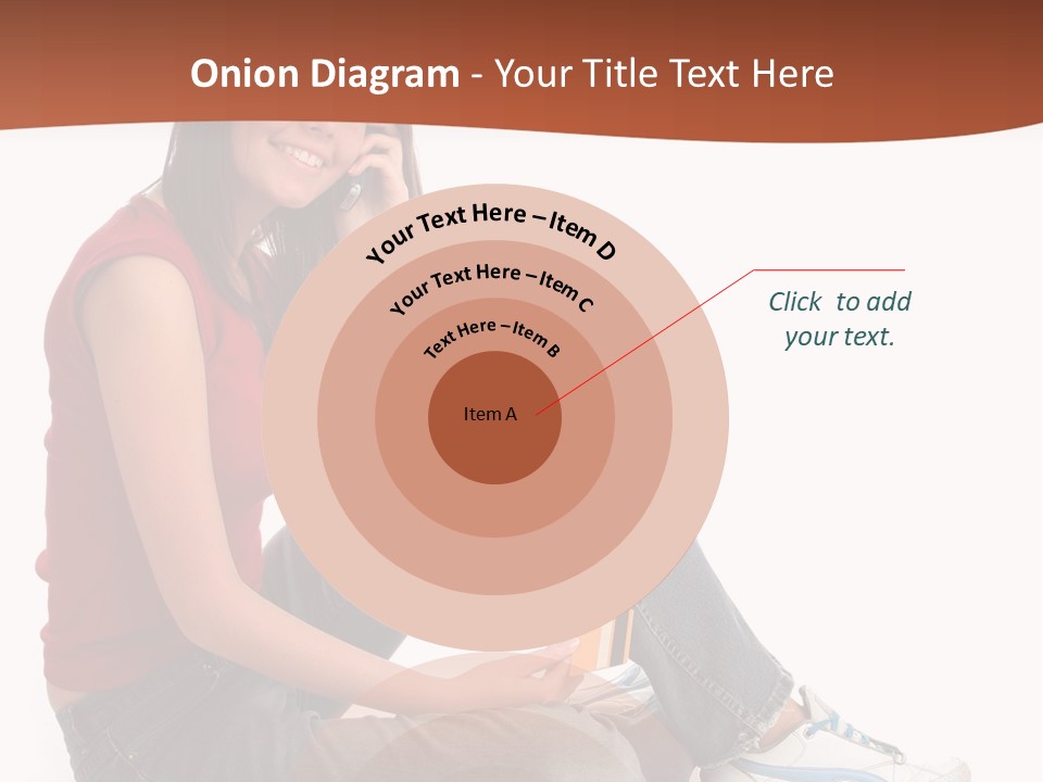 Phone Hold Object PowerPoint Template
