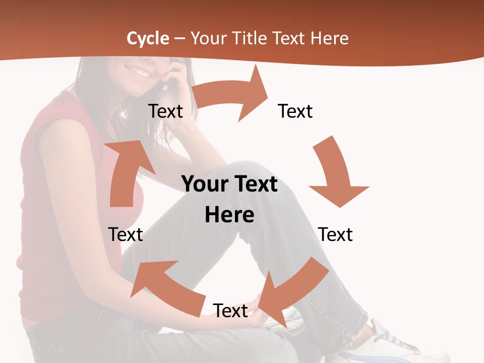 Phone Hold Object PowerPoint Template
