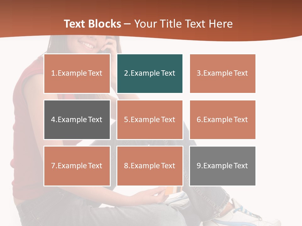 Phone Hold Object PowerPoint Template