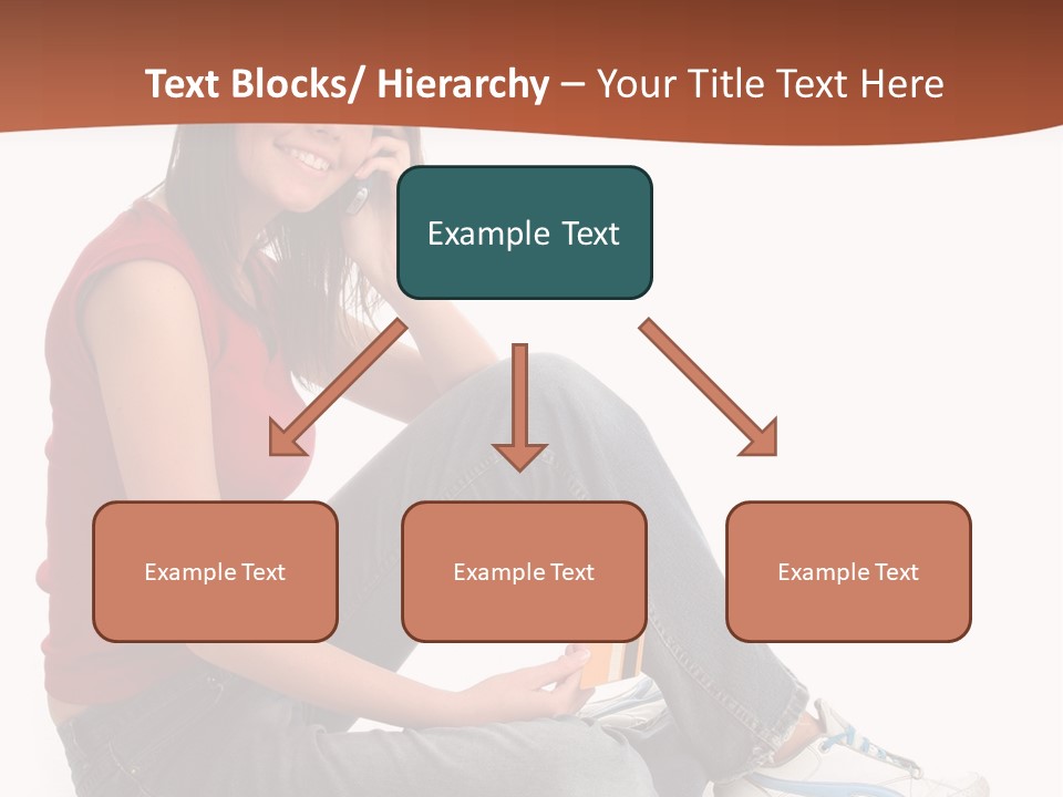 Phone Hold Object PowerPoint Template