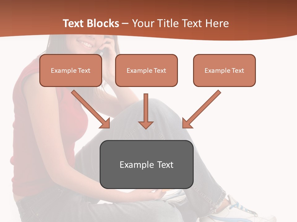 Phone Hold Object PowerPoint Template