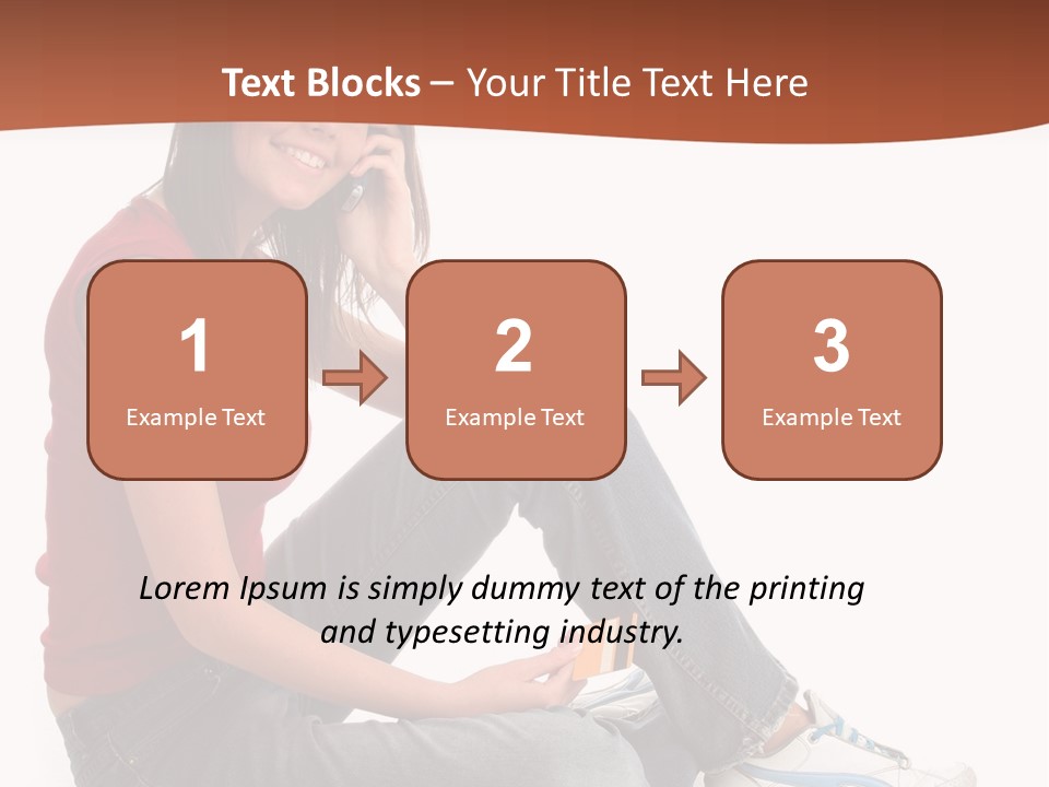 Phone Hold Object PowerPoint Template