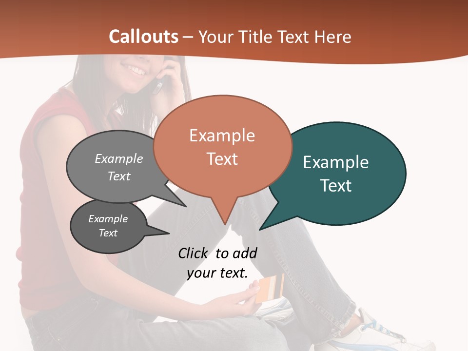 Phone Hold Object PowerPoint Template