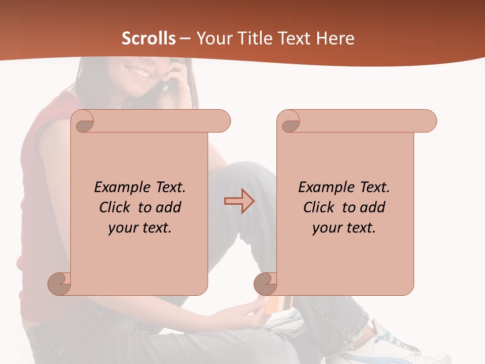 Phone Hold Object PowerPoint Template