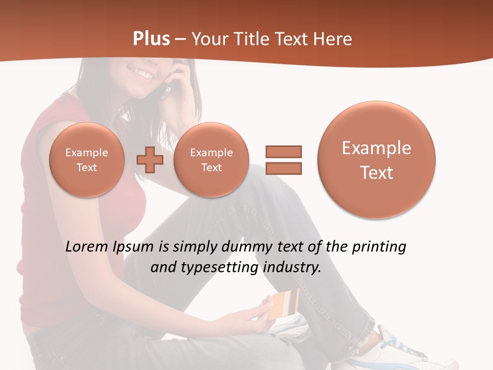 Phone Hold Object PowerPoint Template