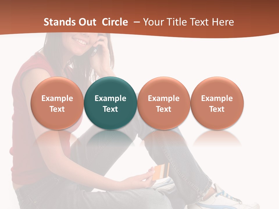 Phone Hold Object PowerPoint Template