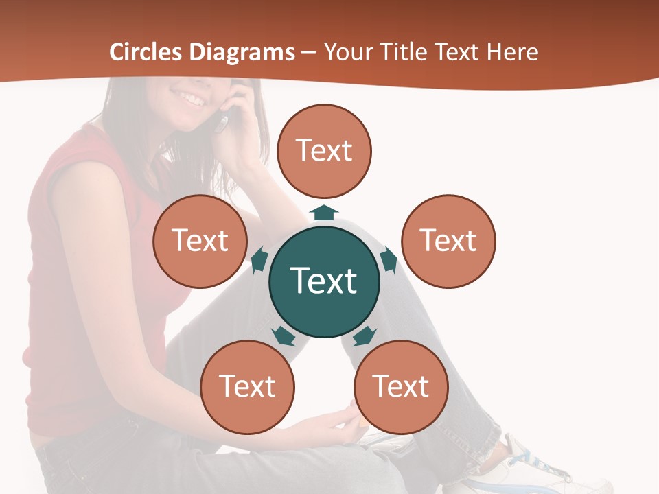 Phone Hold Object PowerPoint Template