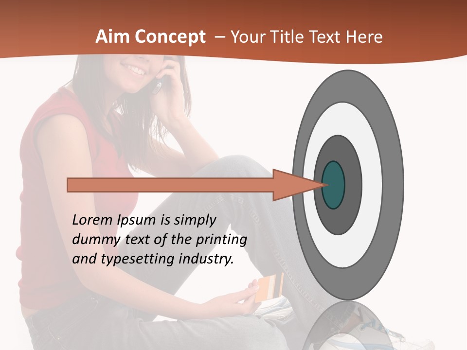 Phone Hold Object PowerPoint Template