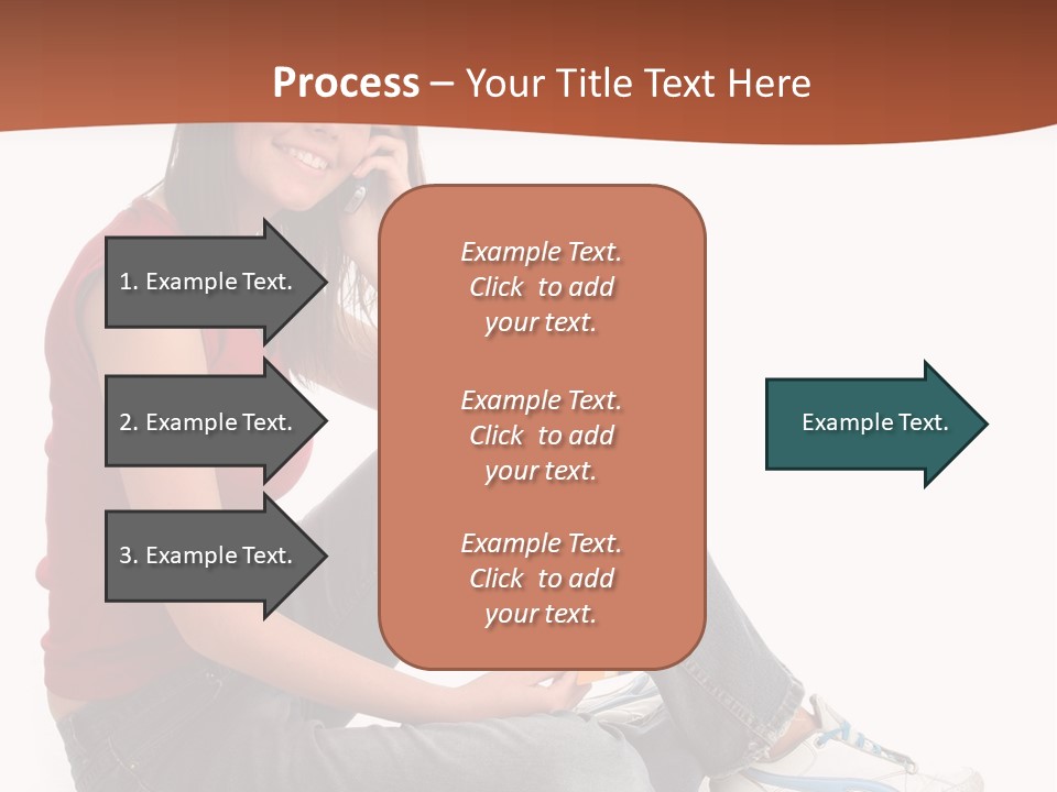 Phone Hold Object PowerPoint Template