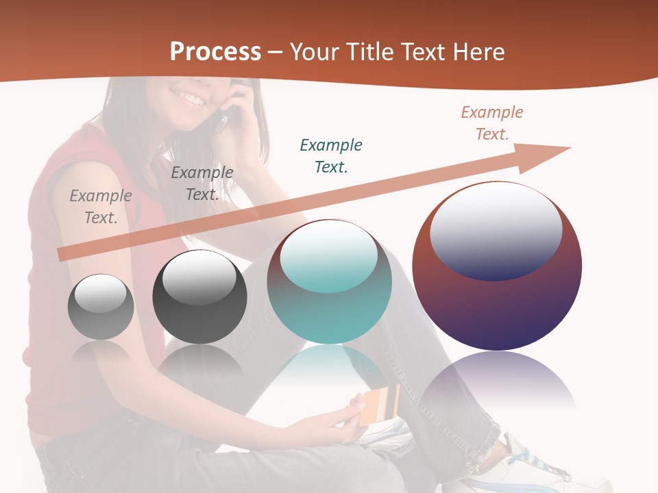 Phone Hold Object PowerPoint Template