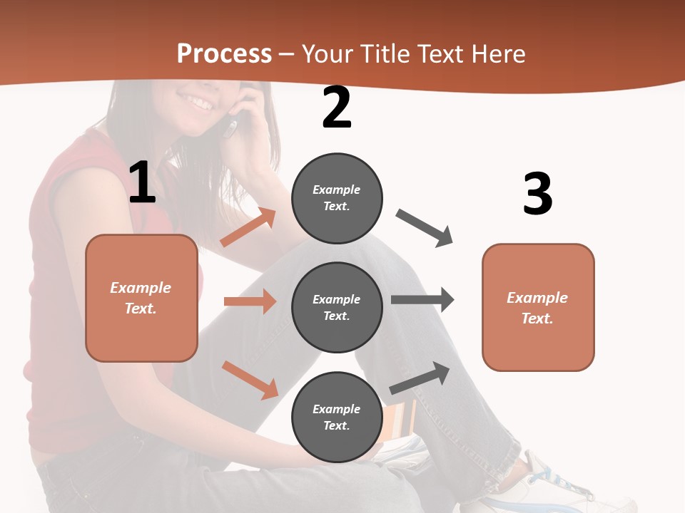 Phone Hold Object PowerPoint Template
