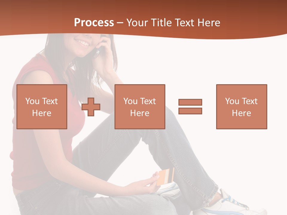 Phone Hold Object PowerPoint Template