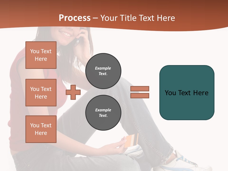 Phone Hold Object PowerPoint Template