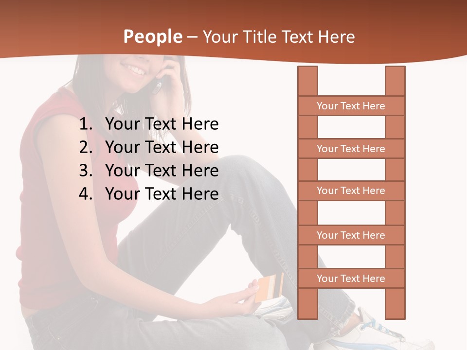 Phone Hold Object PowerPoint Template