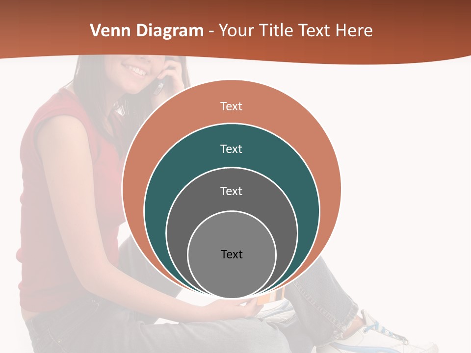 Phone Hold Object PowerPoint Template